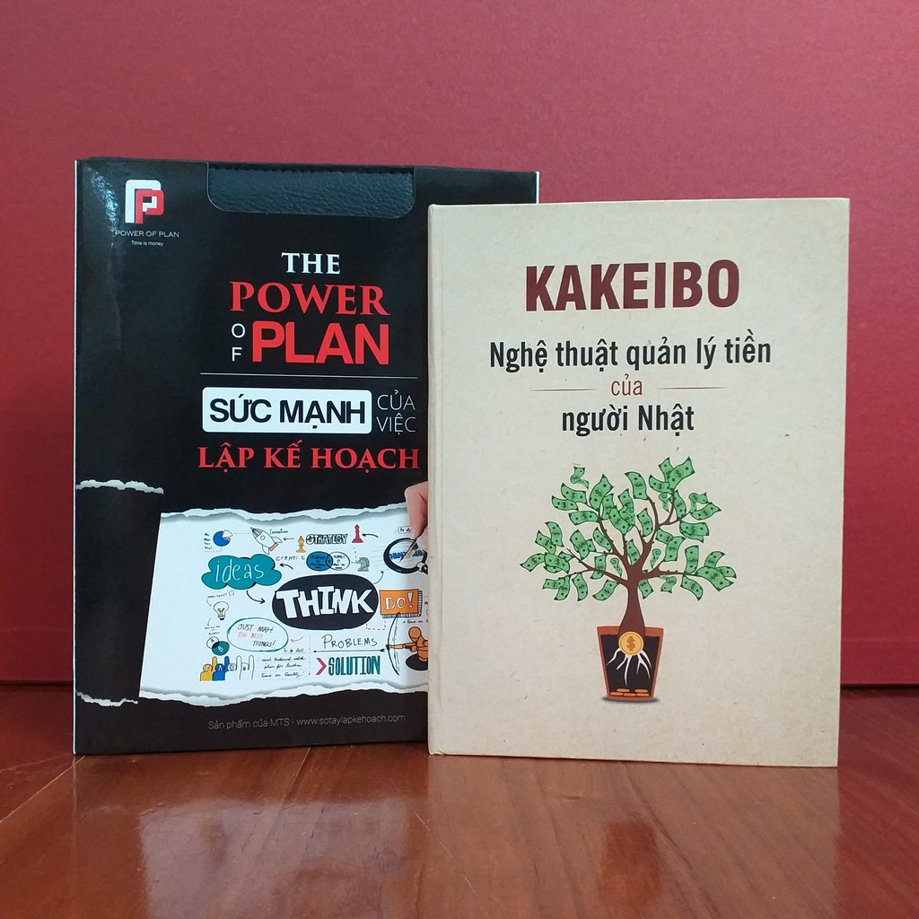 Combo sổ tay lập kế hoạch The Power Of Plan và sổ tay quản lý chi tiêu Kakeibo Nhật Bản