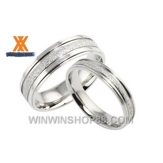 Nhẫn cặp mạ cát N115 (màu bạc) - winz.vn