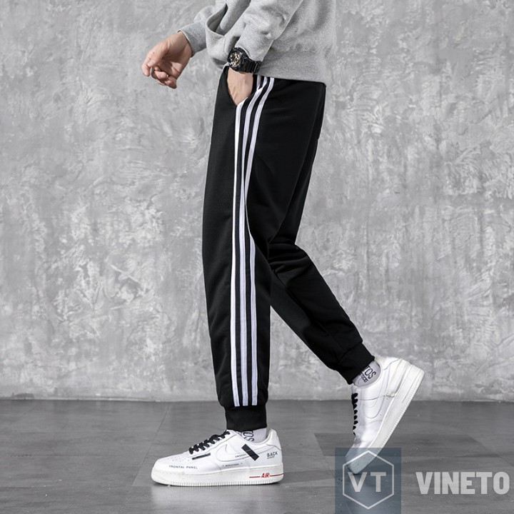 Quần Thể Thao Nam 3 Sọc Quần Nam Thu Đông Co Giãn Ống Suông ,Ống Côn | BigBuy360 - bigbuy360.vn