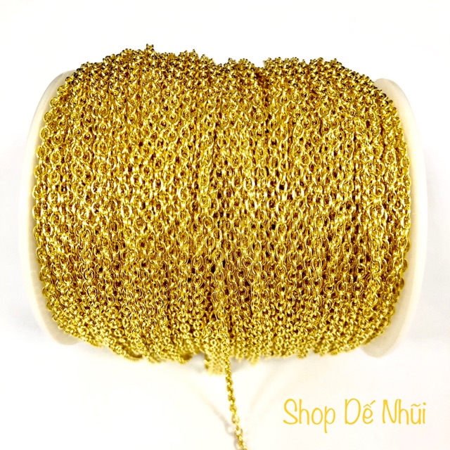 1m Dây Xích Hợp Kim Xi Mạ 2x3mm