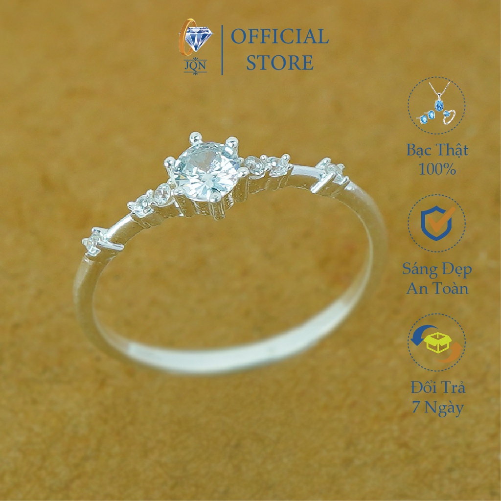 Nhẫn Bạc Ta JQN Nhẫn Nữ Đính Đá N90