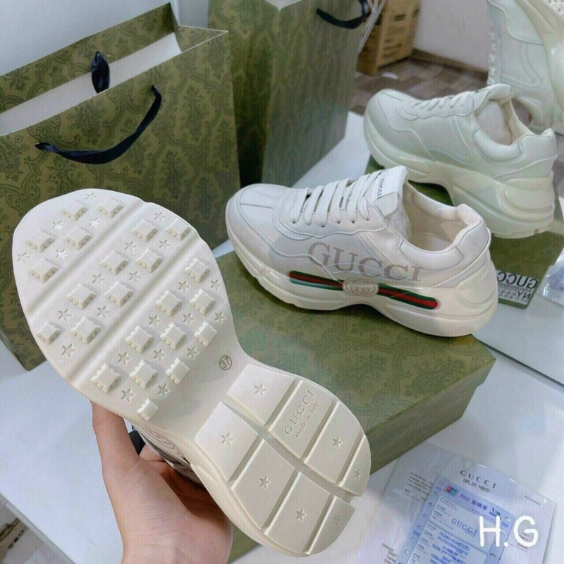 Giày Gúcci đế cao hàng Super đủ phụ kiện sz 35-39
