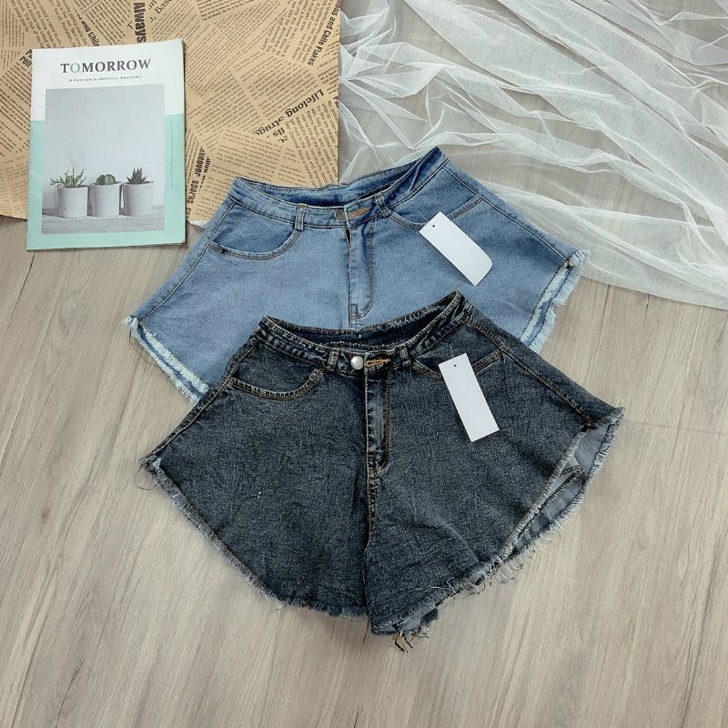 Quần shorts Jeans Xòe ống rộng tuarua🔥 | BigBuy360 - bigbuy360.vn