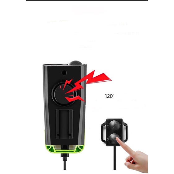 Đèn còi kiêm đồng hồ tốc độ xe đạp