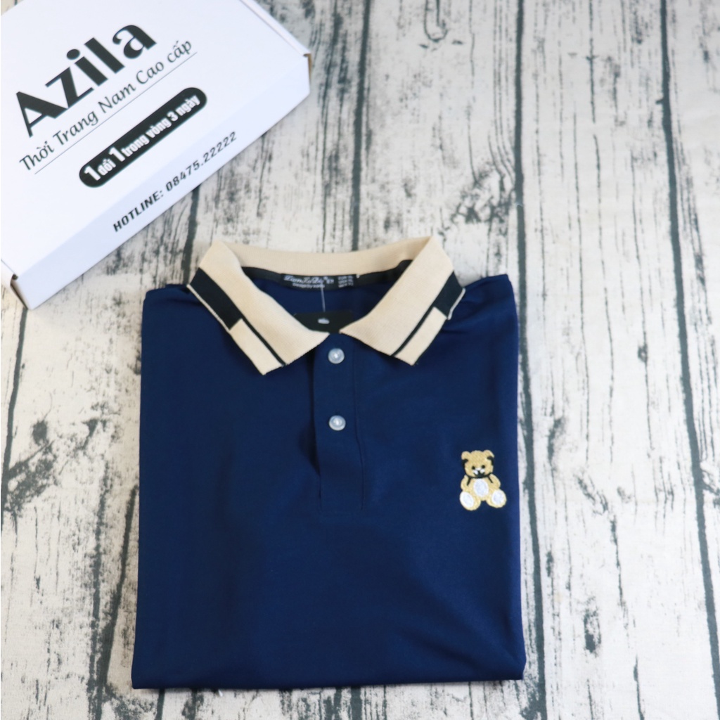 Áo Polo Nam Azila Cổ Bẻ Chất Liệu Cá Sấu Thêu Logo Trước Ngực Phong Cách Trẻ Trung Năng Động