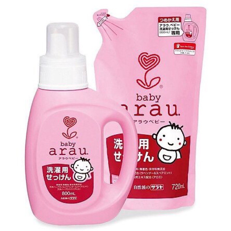 Arau - Combo nước giặt 800ml + túi giặt 720ml