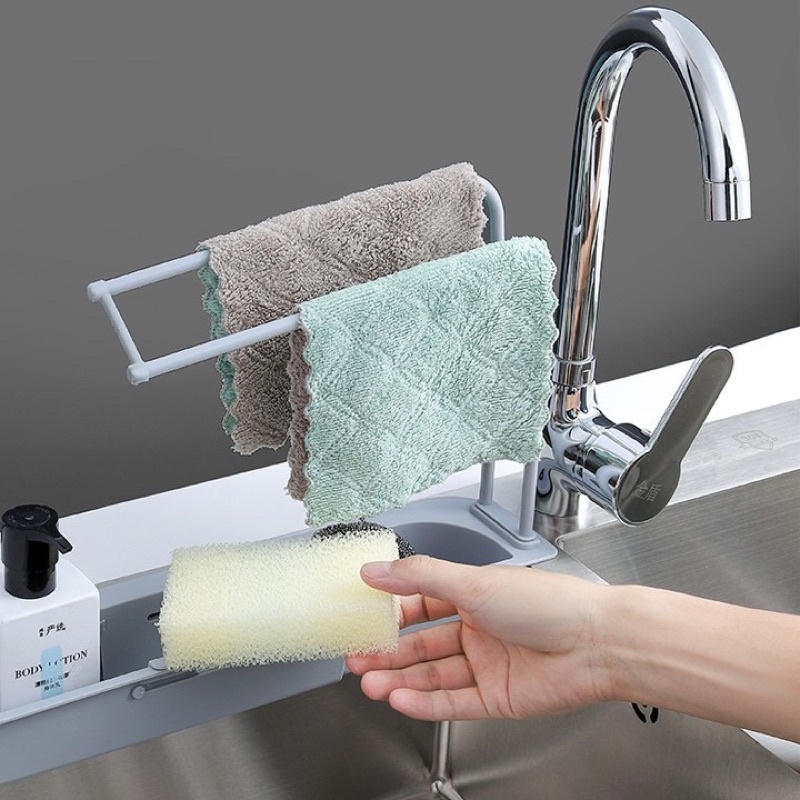 Kệ Gác Bồn Rửa Chén Bát Gấp Gọn Tiện Lợi