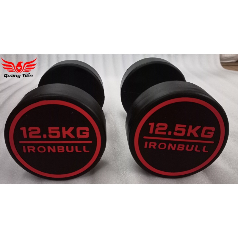 Tạ tay thép bọc cao su IronBull IR03 nhập khẩu 12,5kg ( giá 1 quả )