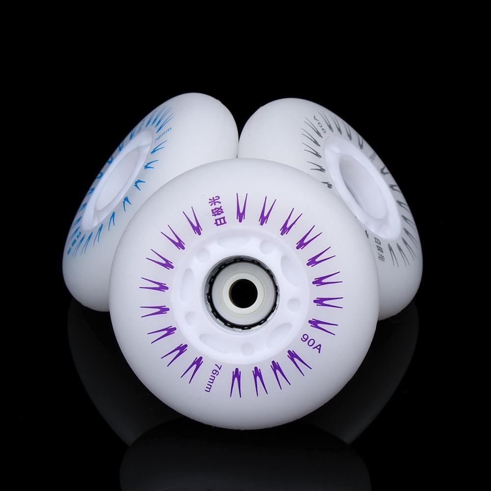 WONDER 4 Bánh Xe Trượt Patin 60mm 62mm 90A Có Đèn Flash