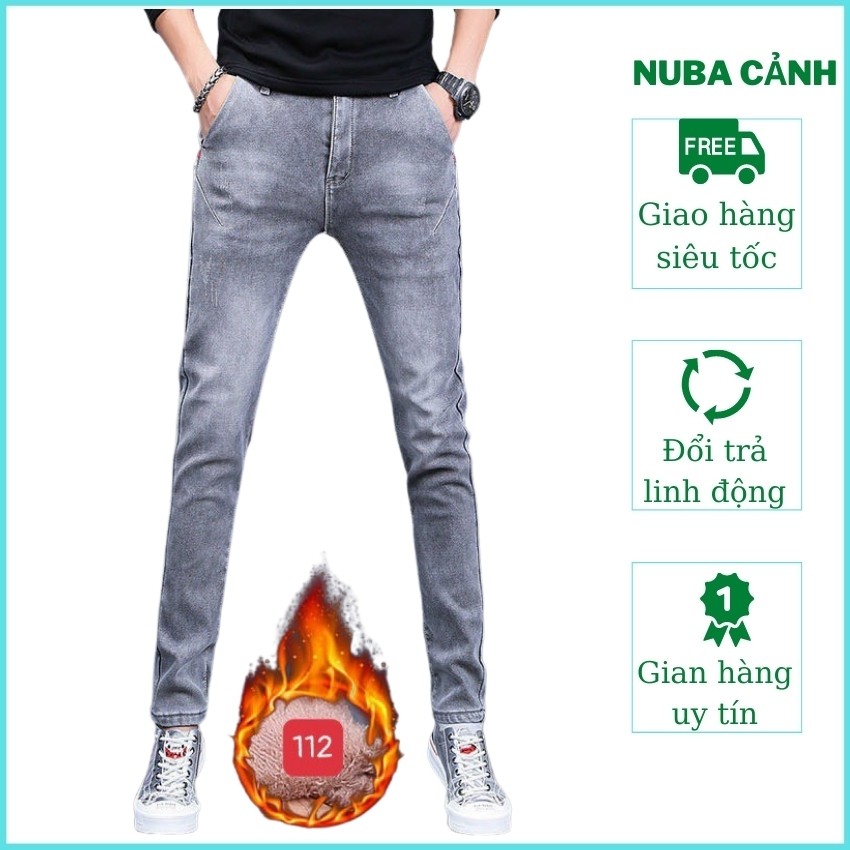 Quần jean nam trơn cao cấp đẹp giá rẻ quần bò TAKA 112