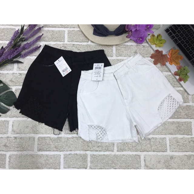 Quần đùi nữ cao cấp chất kaki co giãn phối lưới siêu đẹp( ảnh và clip thật) | BigBuy360 - bigbuy360.vn