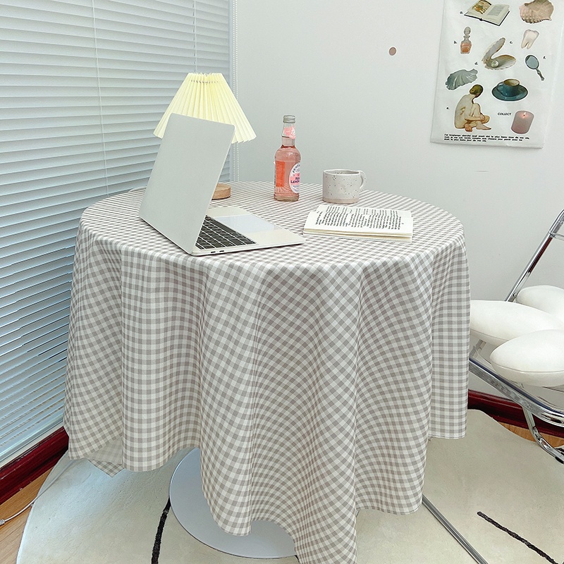 Khăn Trải Bàn Ăn Được Làm Từ Vải Lanh Và Cotton Với Họa Tiết Sọc Theo Phong Cách Đơn Giản