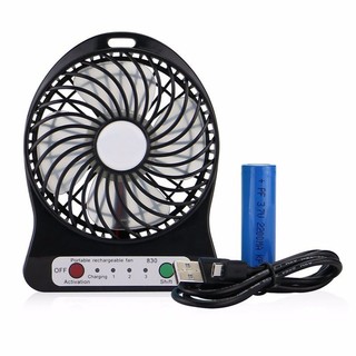 Quạt 3 Tốc Độ Mini Dùng Pin Sạc