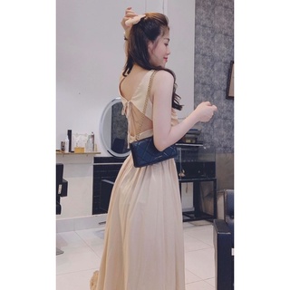 váy maxi hở lưng