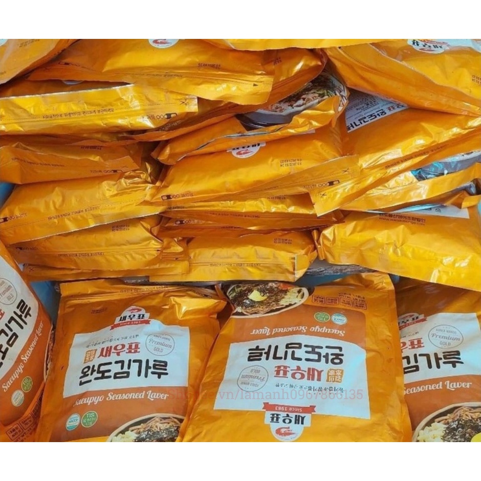 Rong Biển Vụn Trộn Cơm WANDO Gói 400g – Lá Kim Vụn Rắc Cơm Hàn Quốc Ăn Liền Cho Bé