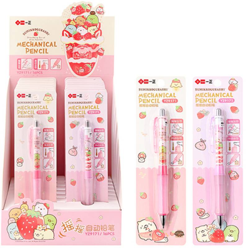 Bút Chì Bấm Ngòi 0.5mm Vỏ Nhựa Trong Suốt Phong Cách Hàn Quốc Cute animal SUMIKKO GURASHI kawaii Mechanical pencil 0.5mm HB drawing writing activity pencil office school stationery gift