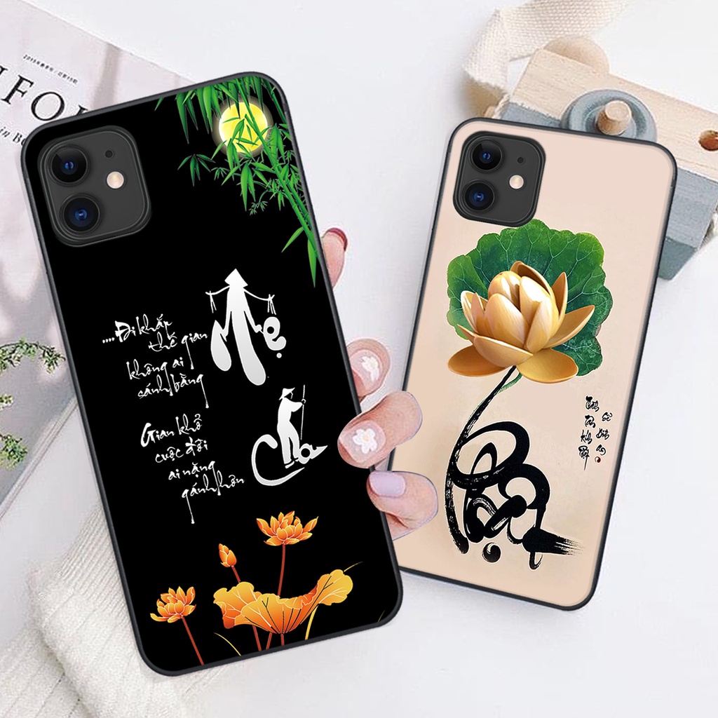 Ốp lưng iphone 11 / 12 / 12 MINI in hình chữ tài chữ lộc, Cha Mẹ, bình an SIÊU ĐẸP