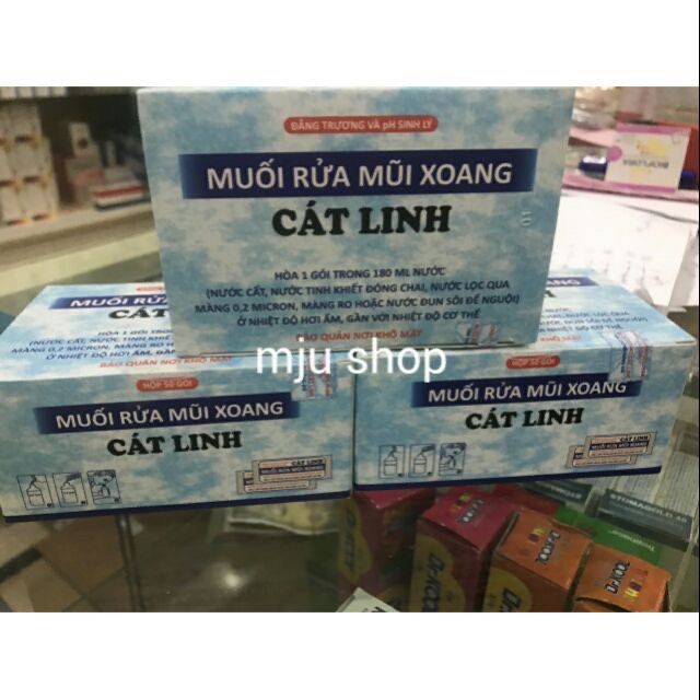 Muối rửa mũi xoang Cát Linh (hộp 50 gói)