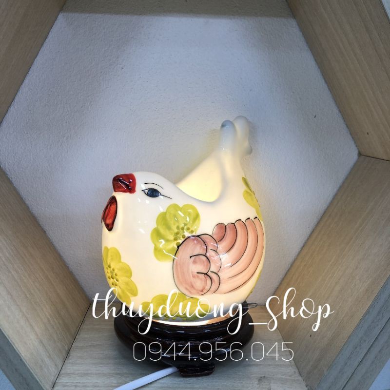 Đèn xông tinh dầu hình gà mái mơ