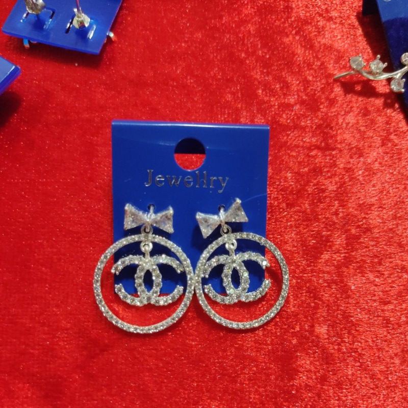 Bông tai X bạc xinh