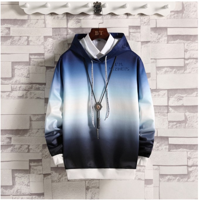 Áo hoodie tay dài màu gradient thời trang kiểu mới cho nam | BigBuy360 - bigbuy360.vn