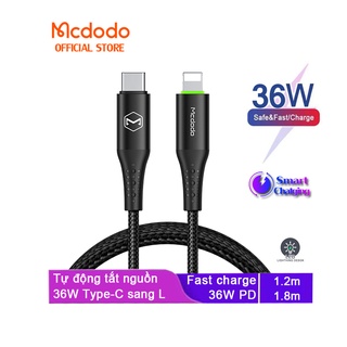 Dây cáp sạc MCDODO đầu type C l 36w cho iP 14 13 12 11 por max xs x 8 7 6 plus ca-736
