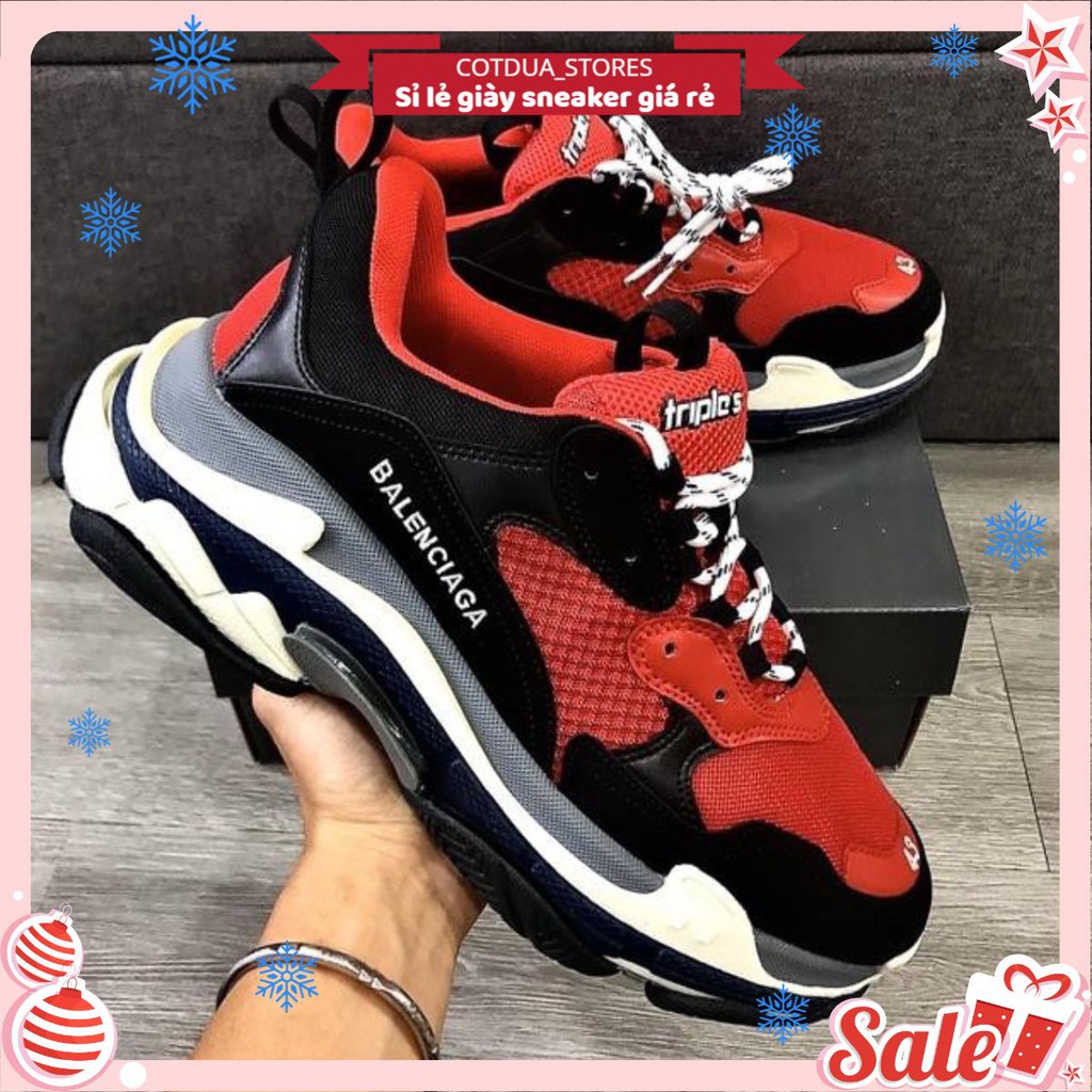 Giầy balen đỏ đen hàng 1:1 (full box + free ship )