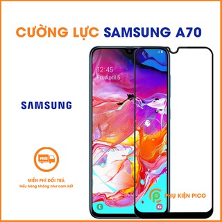 Kính cường lực Samsung Galaxy A70 full viền đen độ cứng 9H - Dán màn hình Samsung A70