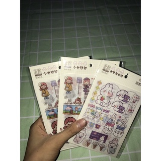 [BaBoo] Set 4 tâm sticker cô gái