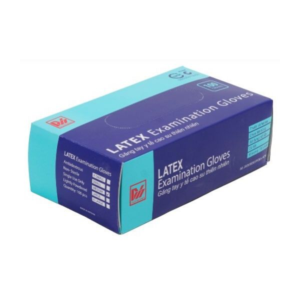 GĂNG TAY LATEX CÓ BỘT SIZE ''S'' HỘP 100 CÁI