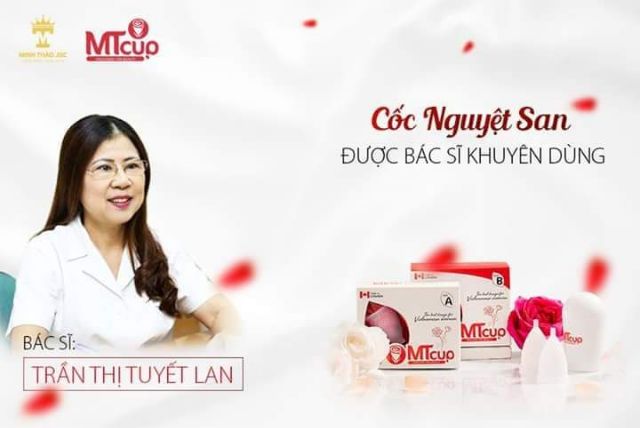 Cốc nguyệt san MTcup (hòan tiền 200% nếu không phải hàng chính hãng) tặng 3 viên phụ khoa MTSeret