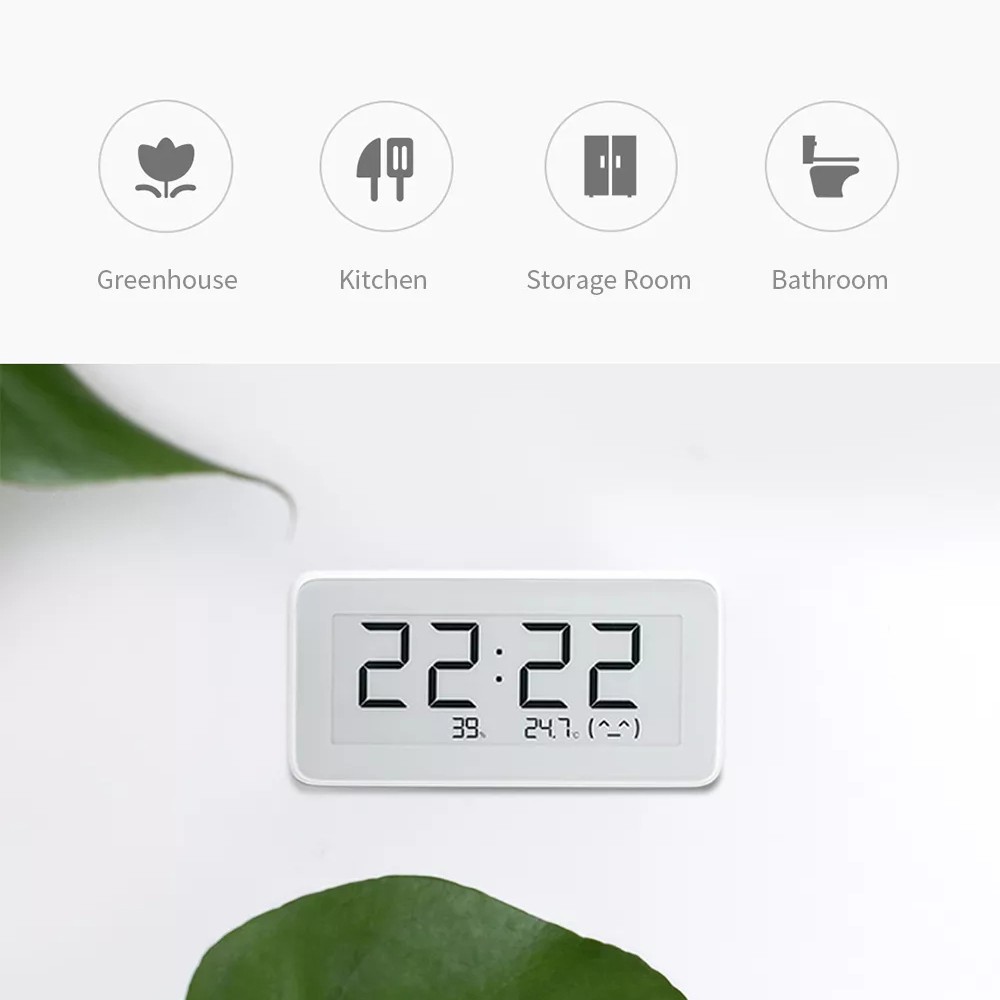 ✟ஐNhiệt Ẩm Kế Thông Minh Xiaomi Mijia BT4.0 Không Dây Có Thể Sử Dụng Trong Nhà Và Ngoài Trời