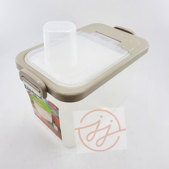 Hộp Đựng Gạo Mini 5kg Màu Trắng Tiện Dụng