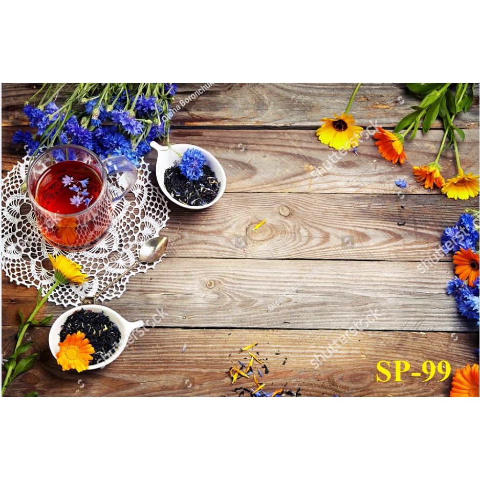 Phông Nền Chụp Ảnh Món Ăn Bánh Kẹo Caffe 5D Cao Cấp