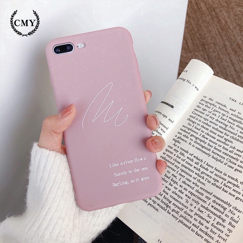 Ốp điện thoại in chữ và đường vẽ ấn tượng dành cho iPhone11/11Pro 11pro Max X XR XS XS MAX 78 plus SE | BigBuy360 - bigbuy360.vn