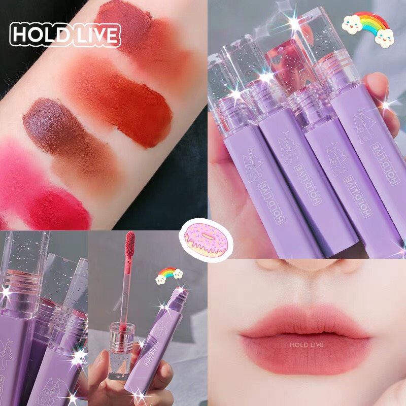 Son Kem Lì Hold Live Maddie Bear Mềm Mịn Lâu Trôi 10 Màu HL460 Tím Nội Địa Trung