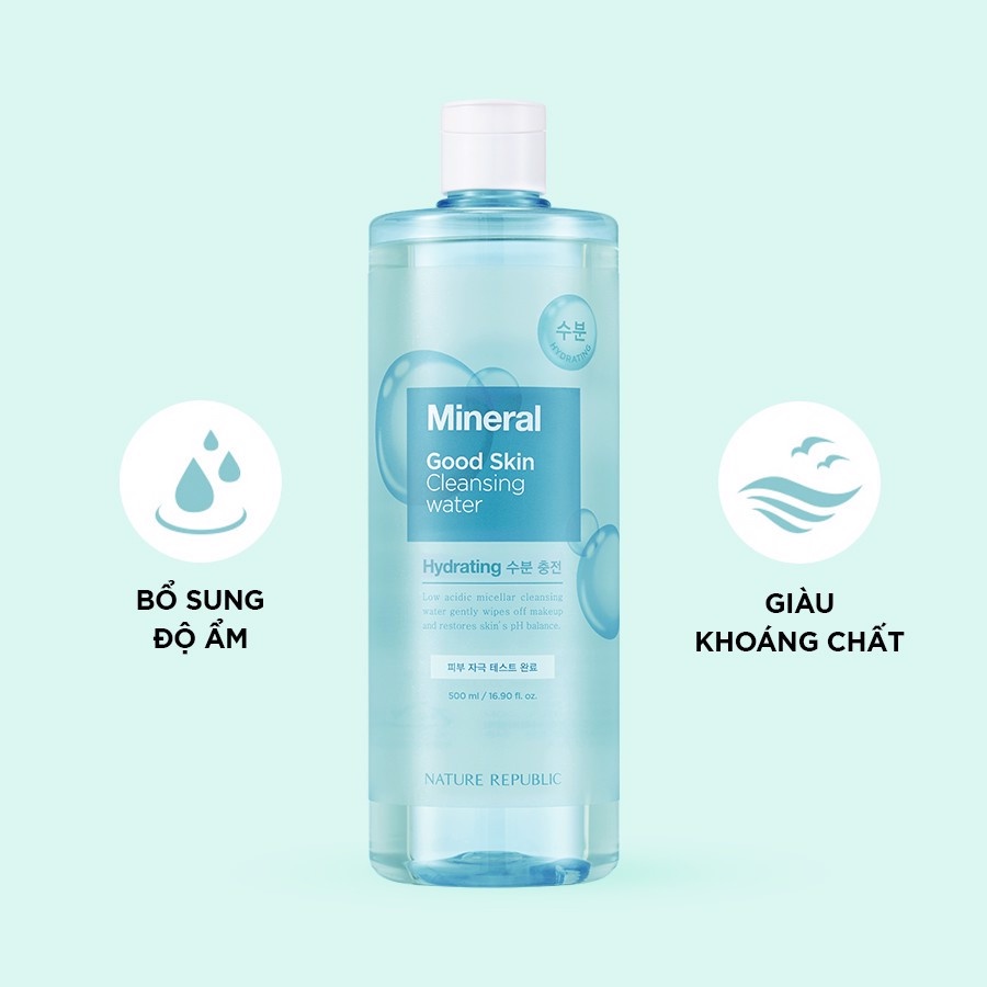 Nước Tẩy Trang Giúp Làm Sạch Mọi Bụi Bẩn Và Lớp Trang Điểm Good Skin Ampoule Cleansing Water 500ml