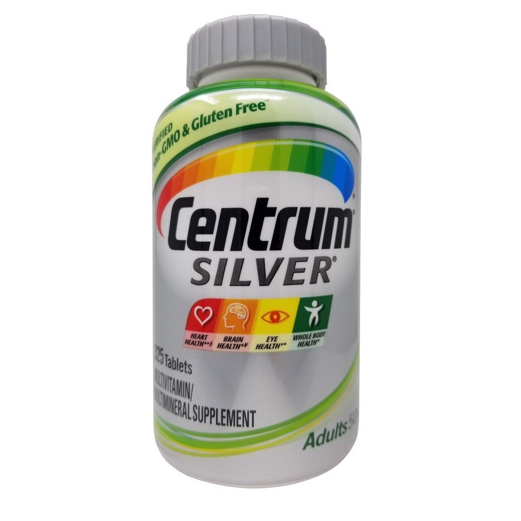 Vitamin tổng hợp Centrum Silver Adults 50+ 325 viên của Mỹ