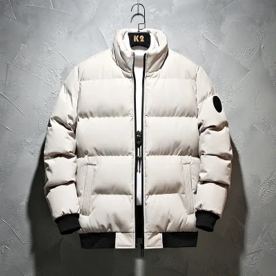 Áo khoác phao cotton dáng rộng thời trang mùa đông cho nam