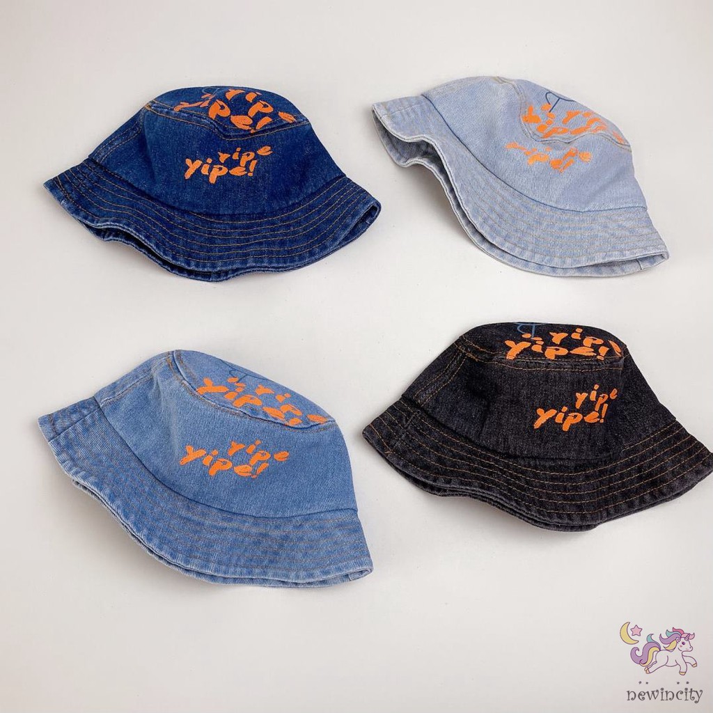 Mũ Cao Bồi Họa Tiết Chữ Cá Tính Thời Trang Mùa Thu Cho Trẻ Em