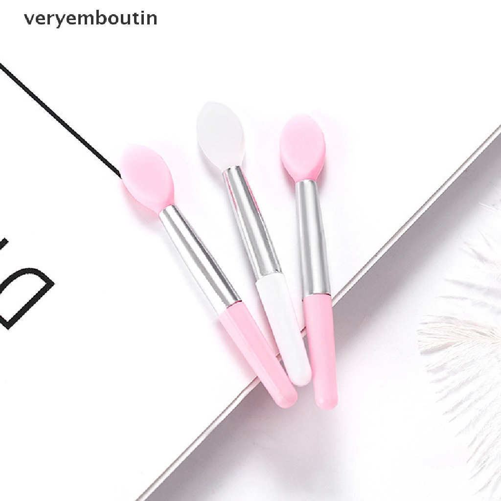 [Hàng mới về] Bộ 10 cọ trang điểm môi mini bằng silicone