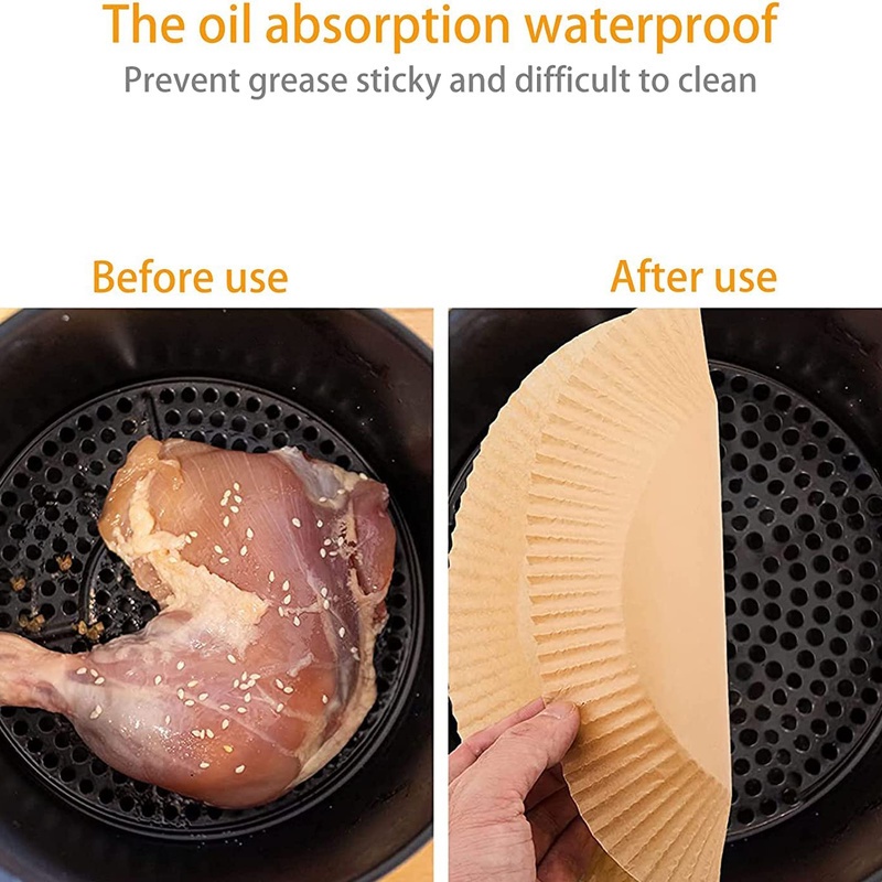 Bộ 50 Giấy Lót Nồi Chống Dính Dùng Một Lần Chịu Nhiệt Cao 20cm Tiện Dụng