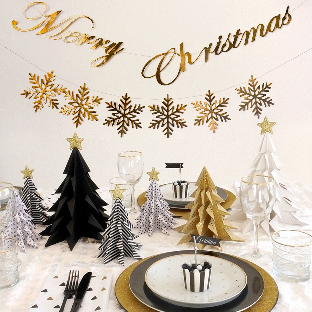 Dây treo trang trí giáng sinh năm mới hình bông tuyết