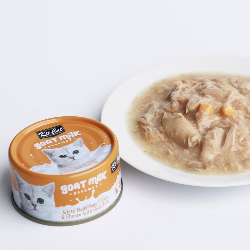 PATE SỮA DÊ KITCAT DÀNH CHO MÈO LON 70G - HAYUMI