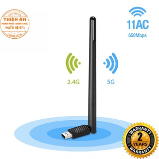 (Tốc độ siêu cao) USB Wi-Fi băng tần kép AC650 TOTOLINK A650UA