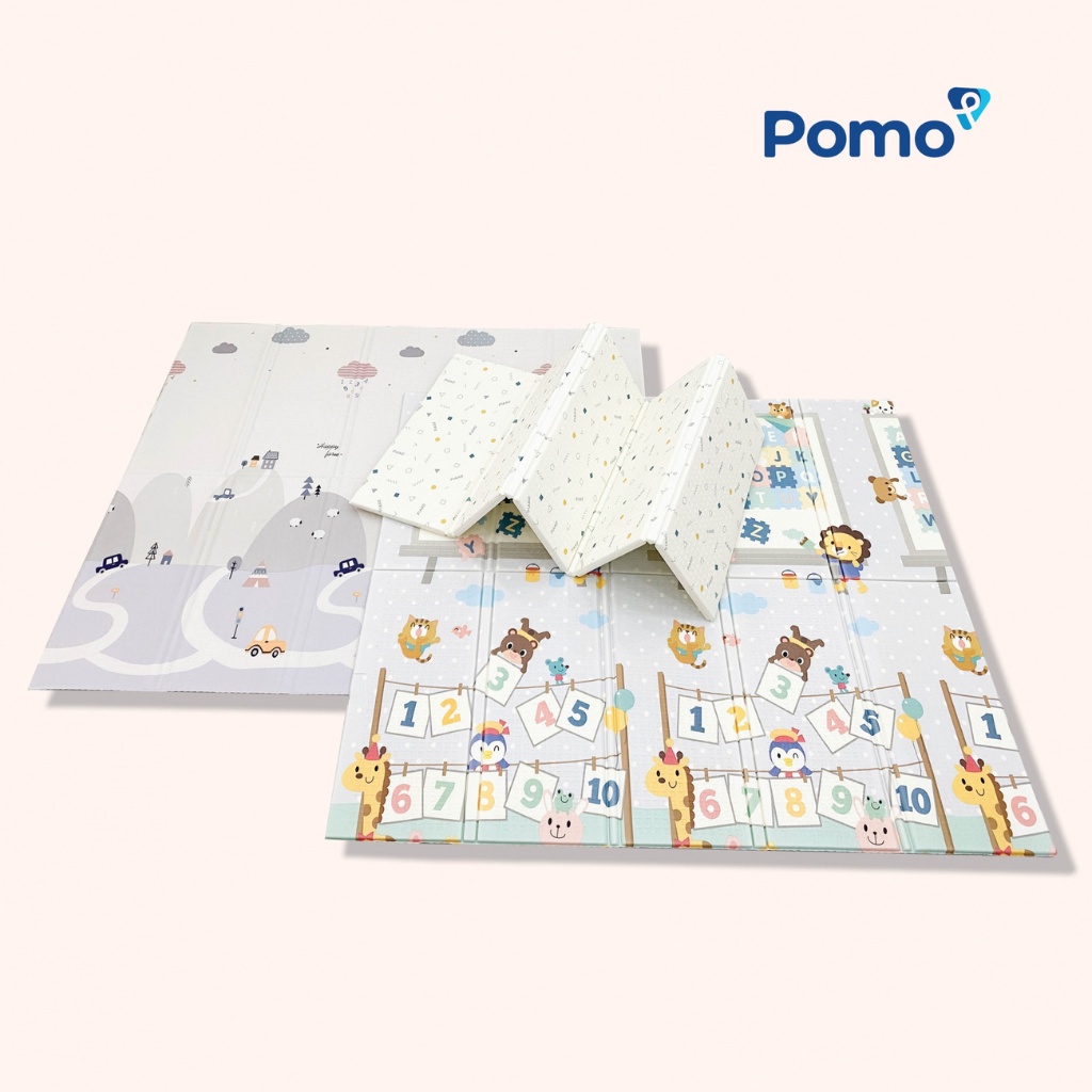 Thảm Gấp Gọn 2 Mặt UMOO Chất Liệu XPE An Toàn, Chống Nước, Dày Dặn, Êm Ái Và Thông Thoáng Cho Bé