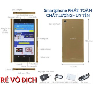 Điện Thoại Sony Xperia Z5 Premium 2 sim, 32Gb - Mới nguyên zin FULLBOX. Chiến Game Tốt, Bảo hành 1 năm
