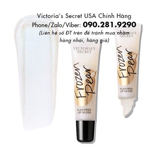 (24) Son bóng cao cấp Frozen Pear, Lip Gloss, mùi lê đông quyến rũ - Hàng nhập Victoria's Secret USA