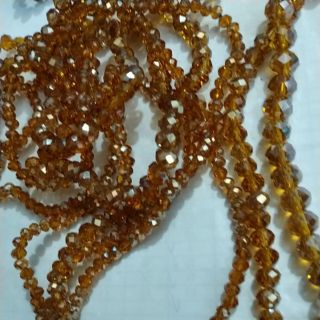 20viên pha lê vàng sậm 4/6/8mm
