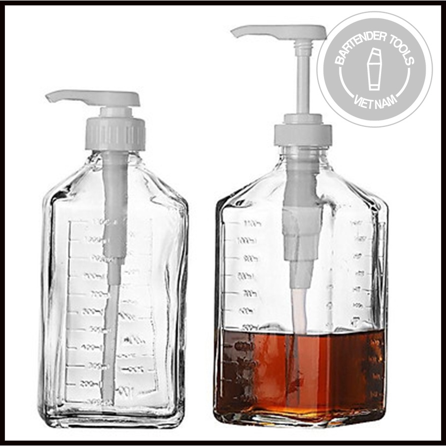 Bình bơm siro đường có pump